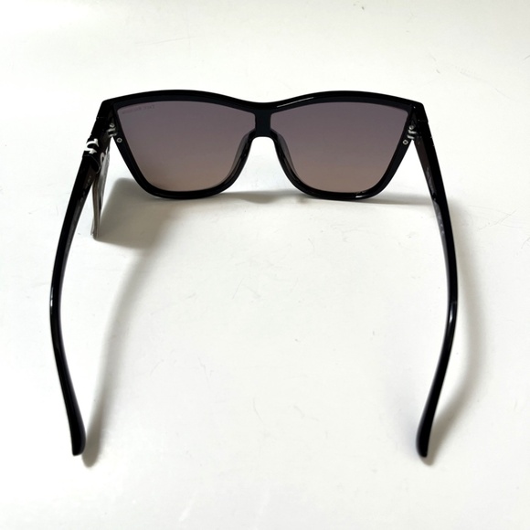 New TRUE RELIGION Cat Eye Rhinestone Sunglasses Acetate Gradient Lens Iridescent main image 5